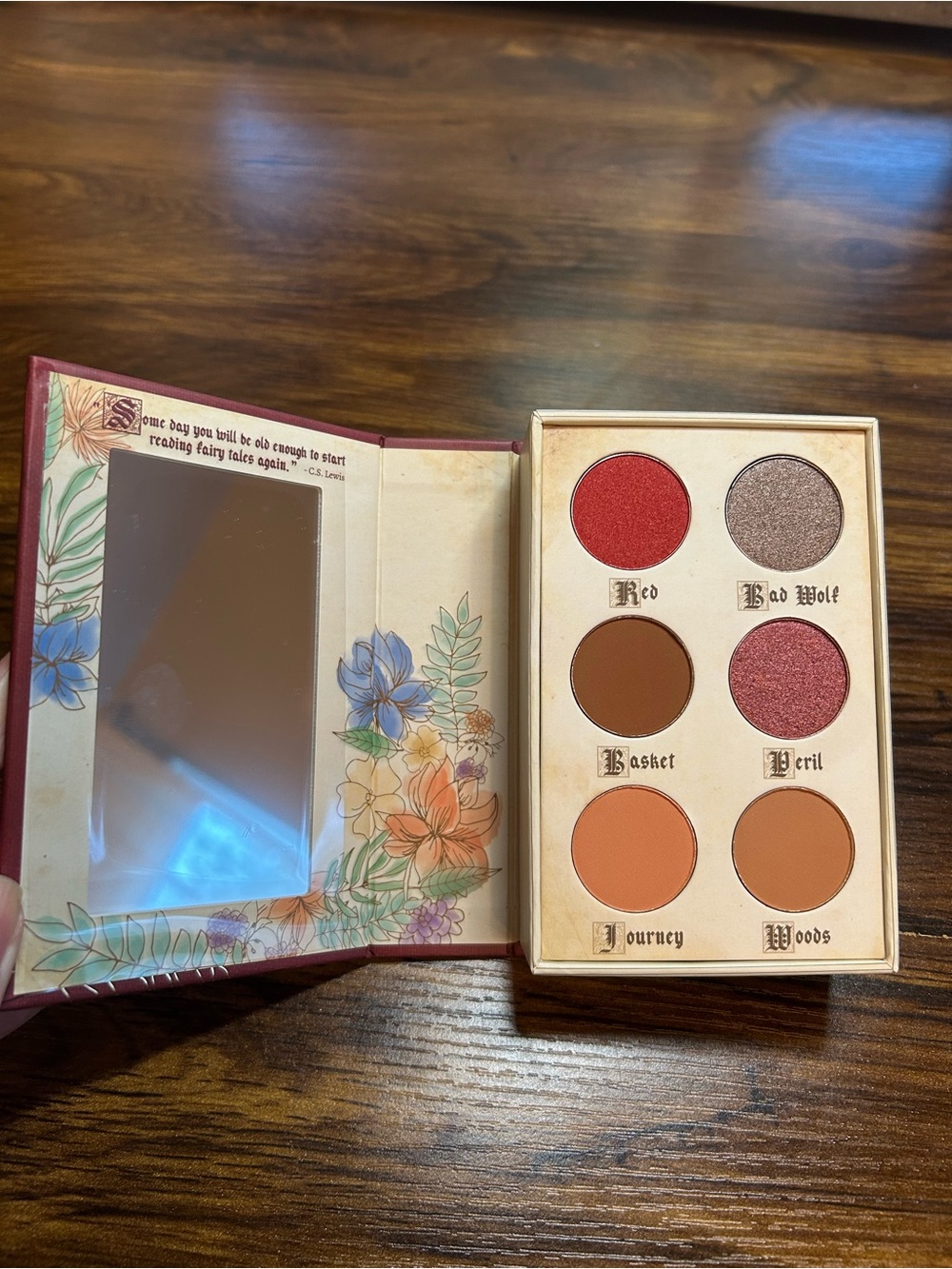 Never Swatched Storybook Cosmetics Red Riding Hood eyeshadow palette - Picture 5 of 7